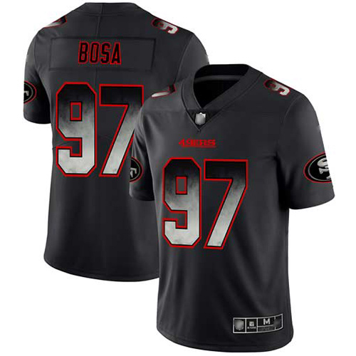 San Francisco 49ers Limited Black Men Nick Bosa NFL Jersey #97 Smoke Fashion